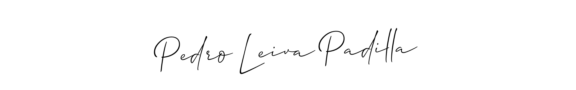 Best and Professional Signature Style for Pedro Leiva Padilla. Allison_Script Best Signature Style Collection. Pedro Leiva Padilla signature style 2 images and pictures png