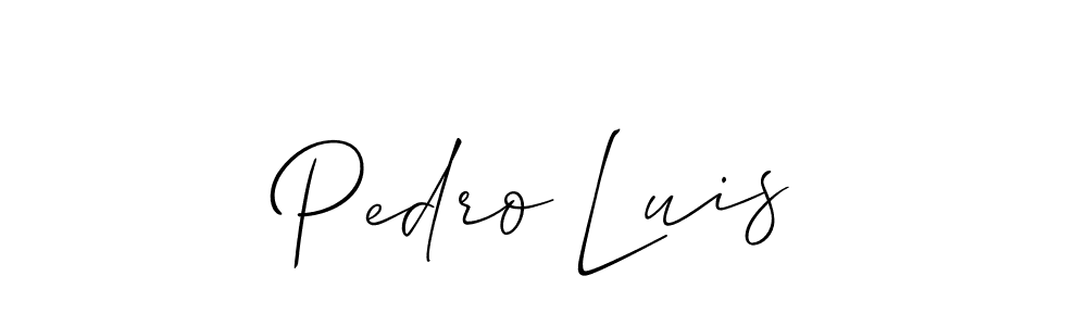 You should practise on your own different ways (Allison_Script) to write your name (Pedro Luis) in signature. don't let someone else do it for you. Pedro Luis signature style 2 images and pictures png