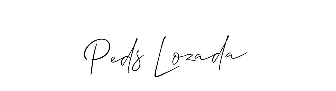See photos of Peds Lozada official signature by Spectra . Check more albums & portfolios. Read reviews & check more about Allison_Script font. Peds Lozada signature style 2 images and pictures png