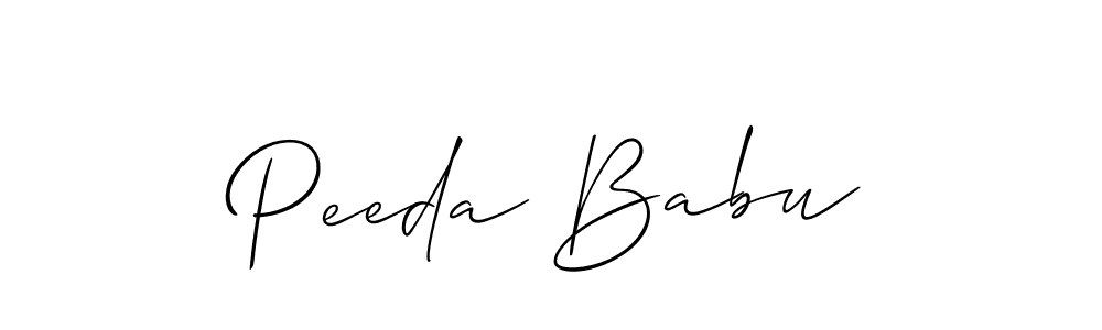 You can use this online signature creator to create a handwritten signature for the name Peeda Babu. This is the best online autograph maker. Peeda Babu signature style 2 images and pictures png