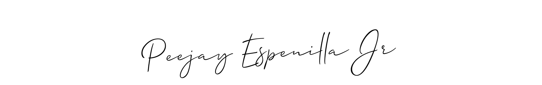 Peejay Espenilla Jr stylish signature style. Best Handwritten Sign (Allison_Script) for my name. Handwritten Signature Collection Ideas for my name Peejay Espenilla Jr. Peejay Espenilla Jr signature style 2 images and pictures png