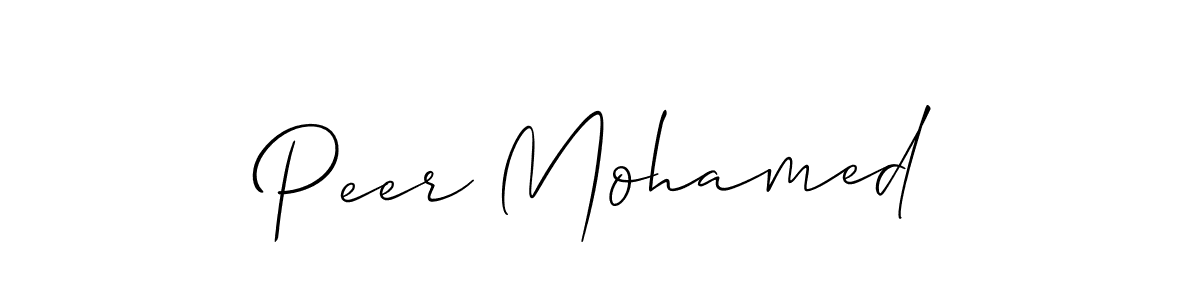 Also we have Peer Mohamed name is the best signature style. Create professional handwritten signature collection using Allison_Script autograph style. Peer Mohamed signature style 2 images and pictures png