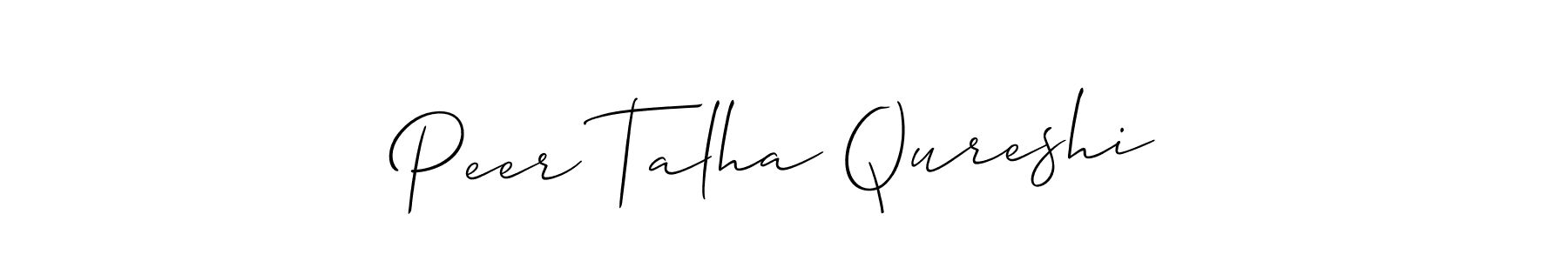 Make a beautiful signature design for name Peer Talha Qureshi. Use this online signature maker to create a handwritten signature for free. Peer Talha Qureshi signature style 2 images and pictures png