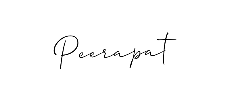 Also You can easily find your signature by using the search form. We will create Peerapat name handwritten signature images for you free of cost using Allison_Script sign style. Peerapat signature style 2 images and pictures png