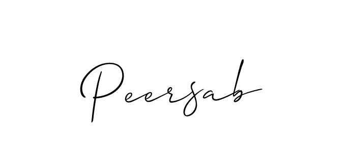 Similarly Allison_Script is the best handwritten signature design. Signature creator online .You can use it as an online autograph creator for name Peersab. Peersab signature style 2 images and pictures png