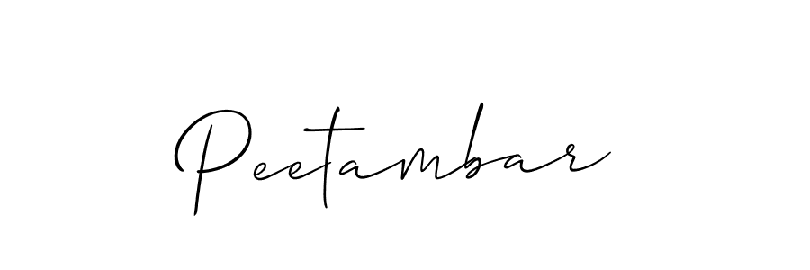 It looks lik you need a new signature style for name Peetambar. Design unique handwritten (Allison_Script) signature with our free signature maker in just a few clicks. Peetambar signature style 2 images and pictures png