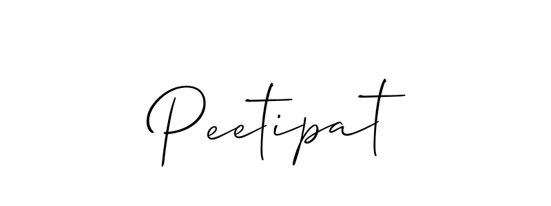 Make a beautiful signature design for name Peetipat. With this signature (Allison_Script) style, you can create a handwritten signature for free. Peetipat signature style 2 images and pictures png