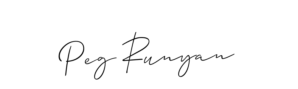 You can use this online signature creator to create a handwritten signature for the name Peg Runyan. This is the best online autograph maker. Peg Runyan signature style 2 images and pictures png