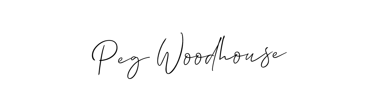 Design your own signature with our free online signature maker. With this signature software, you can create a handwritten (Allison_Script) signature for name Peg Woodhouse. Peg Woodhouse signature style 2 images and pictures png