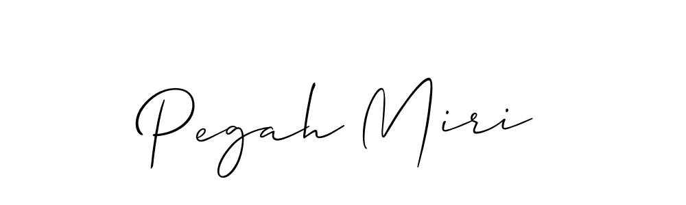 Make a beautiful signature design for name Pegah Miri. With this signature (Allison_Script) style, you can create a handwritten signature for free. Pegah Miri signature style 2 images and pictures png