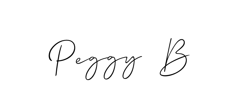 You should practise on your own different ways (Allison_Script) to write your name (Peggy  B) in signature. don't let someone else do it for you. Peggy  B signature style 2 images and pictures png