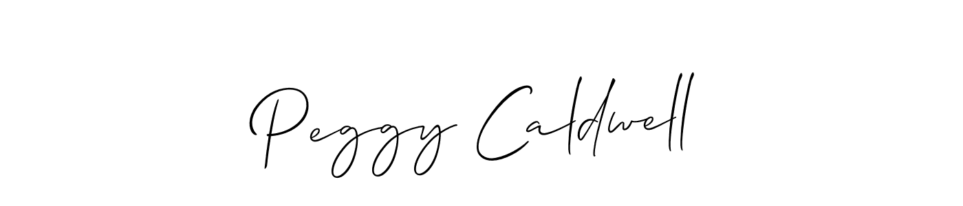 This is the best signature style for the Peggy Caldwell name. Also you like these signature font (Allison_Script). Mix name signature. Peggy Caldwell signature style 2 images and pictures png