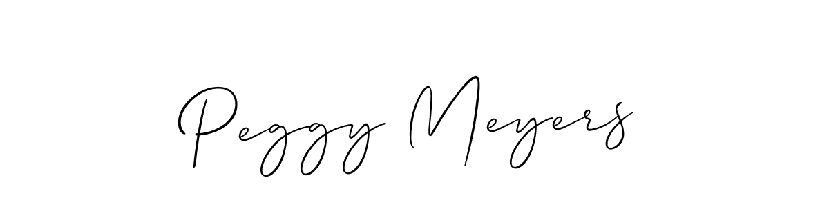 You should practise on your own different ways (Allison_Script) to write your name (Peggy Meyers) in signature. don't let someone else do it for you. Peggy Meyers signature style 2 images and pictures png