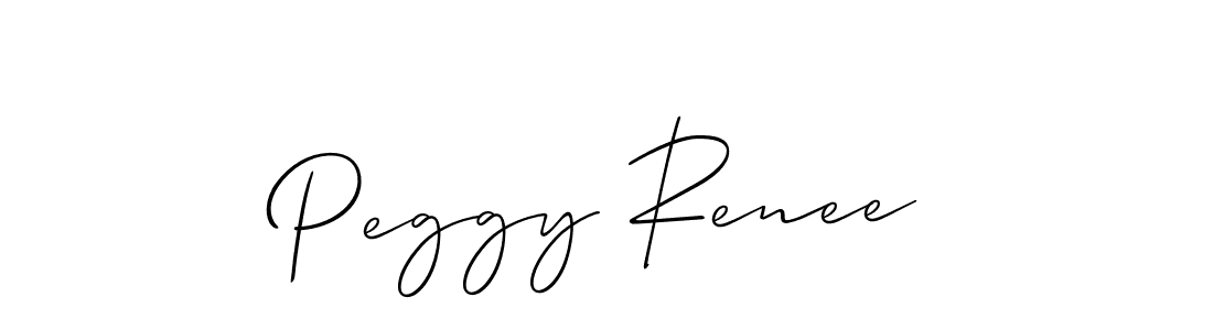 Best and Professional Signature Style for Peggy Renee. Allison_Script Best Signature Style Collection. Peggy Renee signature style 2 images and pictures png