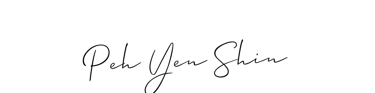 Check out images of Autograph of Peh Yen Shin name. Actor Peh Yen Shin Signature Style. Allison_Script is a professional sign style online. Peh Yen Shin signature style 2 images and pictures png