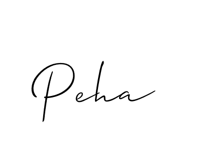 It looks lik you need a new signature style for name Peha. Design unique handwritten (Allison_Script) signature with our free signature maker in just a few clicks. Peha signature style 2 images and pictures png