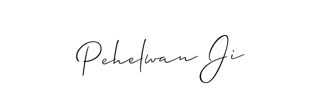 if you are searching for the best signature style for your name Pehelwan Ji. so please give up your signature search. here we have designed multiple signature styles  using Allison_Script. Pehelwan Ji signature style 2 images and pictures png