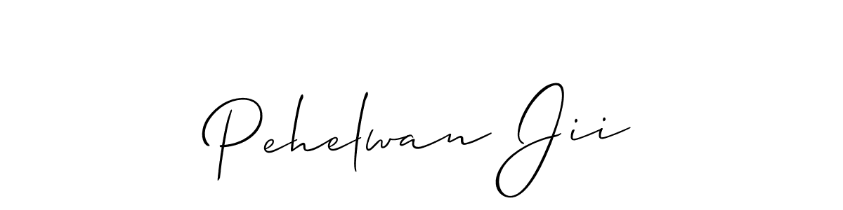 You should practise on your own different ways (Allison_Script) to write your name (Pehelwan Jii) in signature. don't let someone else do it for you. Pehelwan Jii signature style 2 images and pictures png