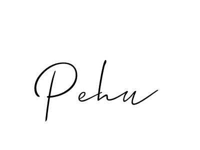 Similarly Allison_Script is the best handwritten signature design. Signature creator online .You can use it as an online autograph creator for name Pehu. Pehu signature style 2 images and pictures png