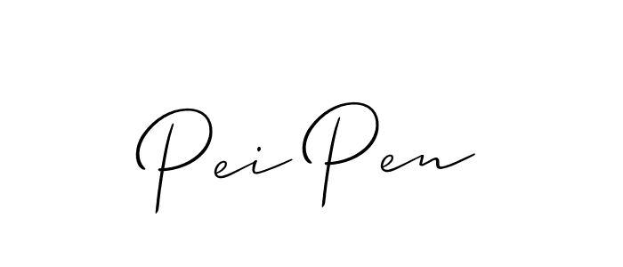 Design your own signature with our free online signature maker. With this signature software, you can create a handwritten (Allison_Script) signature for name Pei Pen. Pei Pen signature style 2 images and pictures png