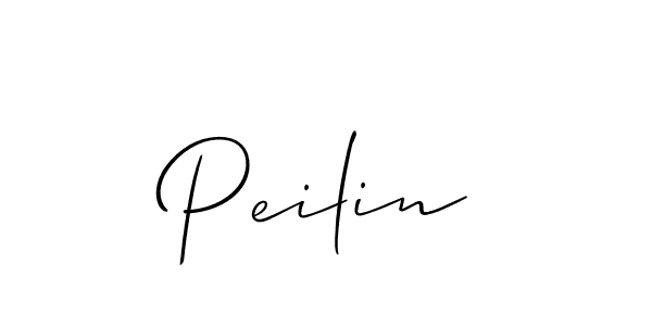 Use a signature maker to create a handwritten signature online. With this signature software, you can design (Allison_Script) your own signature for name Peilin. Peilin signature style 2 images and pictures png