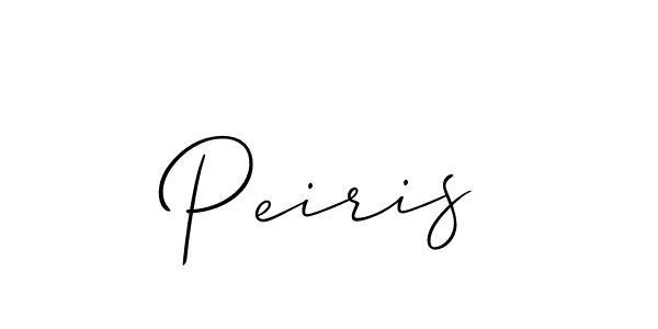 It looks lik you need a new signature style for name Peiris. Design unique handwritten (Allison_Script) signature with our free signature maker in just a few clicks. Peiris signature style 2 images and pictures png