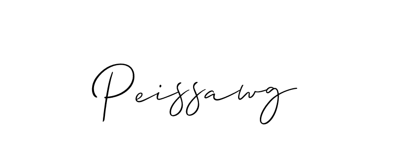 Similarly Allison_Script is the best handwritten signature design. Signature creator online .You can use it as an online autograph creator for name Peissawg. Peissawg signature style 2 images and pictures png