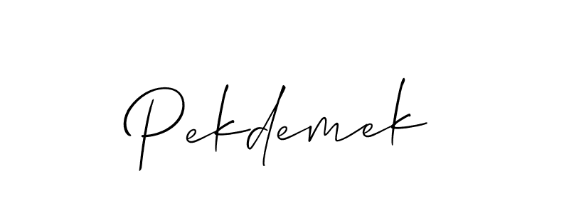 You can use this online signature creator to create a handwritten signature for the name Pekdemek. This is the best online autograph maker. Pekdemek signature style 2 images and pictures png