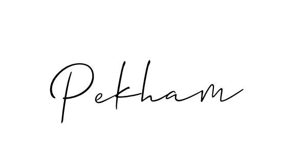 Make a short Pekham signature style. Manage your documents anywhere anytime using Allison_Script. Create and add eSignatures, submit forms, share and send files easily. Pekham signature style 2 images and pictures png
