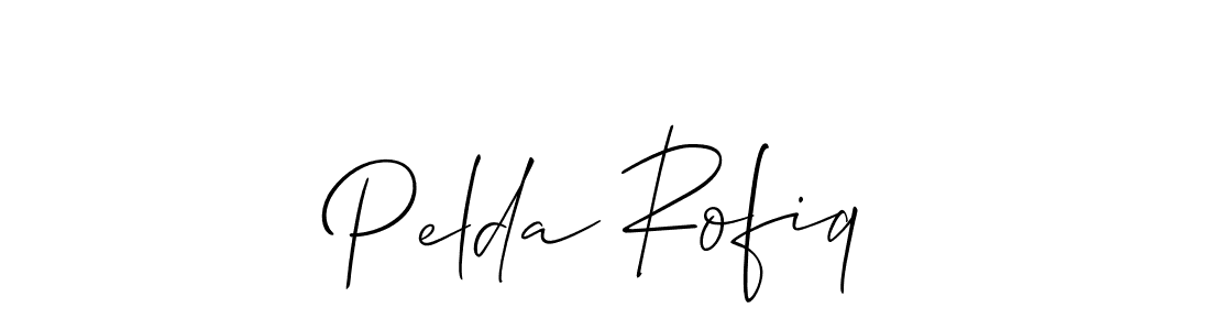 Allison_Script is a professional signature style that is perfect for those who want to add a touch of class to their signature. It is also a great choice for those who want to make their signature more unique. Get Pelda Rofiq name to fancy signature for free. Pelda Rofiq signature style 2 images and pictures png