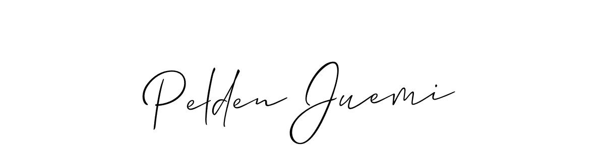 Best and Professional Signature Style for Pelden Juemi. Allison_Script Best Signature Style Collection. Pelden Juemi signature style 2 images and pictures png