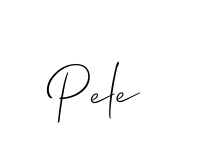 Create a beautiful signature design for name Pele. With this signature (Allison_Script) fonts, you can make a handwritten signature for free. Pele signature style 2 images and pictures png