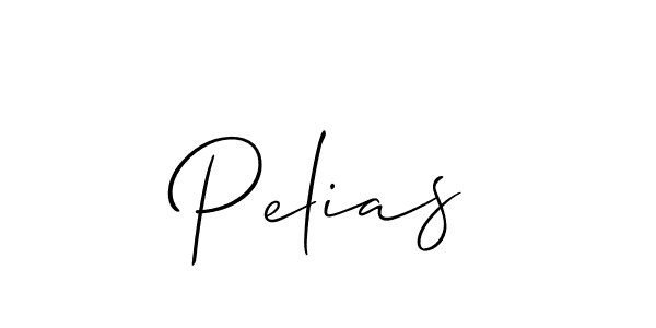 You should practise on your own different ways (Allison_Script) to write your name (Pelias) in signature. don't let someone else do it for you. Pelias signature style 2 images and pictures png