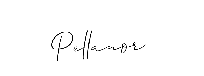 Create a beautiful signature design for name Pellanor. With this signature (Allison_Script) fonts, you can make a handwritten signature for free. Pellanor signature style 2 images and pictures png