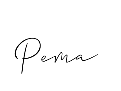 Design your own signature with our free online signature maker. With this signature software, you can create a handwritten (Allison_Script) signature for name Pema. Pema signature style 2 images and pictures png