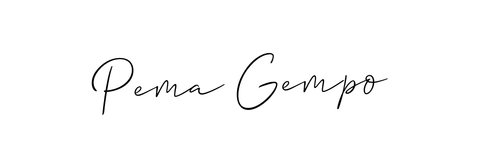 Once you've used our free online signature maker to create your best signature Allison_Script style, it's time to enjoy all of the benefits that Pema Gempo name signing documents. Pema Gempo signature style 2 images and pictures png