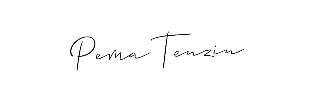 Best and Professional Signature Style for Pema Tenzin. Allison_Script Best Signature Style Collection. Pema Tenzin signature style 2 images and pictures png