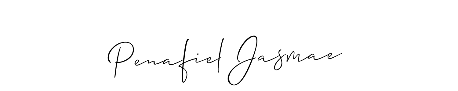 Once you've used our free online signature maker to create your best signature Allison_Script style, it's time to enjoy all of the benefits that Penafiel Jasmae name signing documents. Penafiel Jasmae signature style 2 images and pictures png