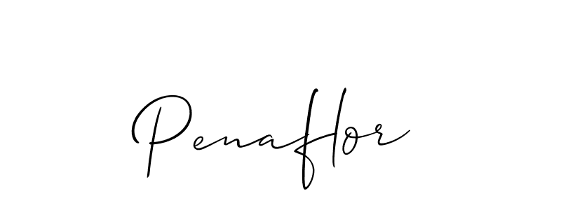 Penaflor stylish signature style. Best Handwritten Sign (Allison_Script) for my name. Handwritten Signature Collection Ideas for my name Penaflor. Penaflor signature style 2 images and pictures png