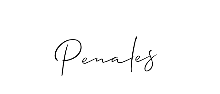 Make a short Penales signature style. Manage your documents anywhere anytime using Allison_Script. Create and add eSignatures, submit forms, share and send files easily. Penales signature style 2 images and pictures png