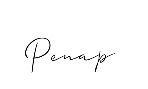 You should practise on your own different ways (Allison_Script) to write your name (Penap) in signature. don't let someone else do it for you. Penap signature style 2 images and pictures png