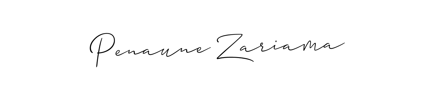 How to make Penaune Zariama signature? Allison_Script is a professional autograph style. Create handwritten signature for Penaune Zariama name. Penaune Zariama signature style 2 images and pictures png