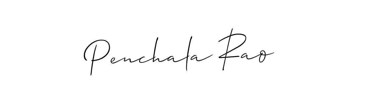 You should practise on your own different ways (Allison_Script) to write your name (Penchala Rao) in signature. don't let someone else do it for you. Penchala Rao signature style 2 images and pictures png