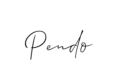 Also we have Pendo name is the best signature style. Create professional handwritten signature collection using Allison_Script autograph style. Pendo signature style 2 images and pictures png