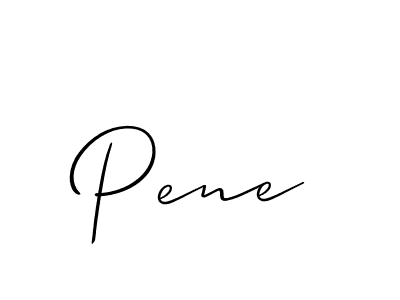 How to Draw Pene signature style? Allison_Script is a latest design signature styles for name Pene. Pene signature style 2 images and pictures png