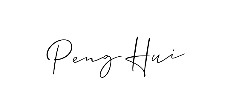 if you are searching for the best signature style for your name Peng Hui. so please give up your signature search. here we have designed multiple signature styles  using Allison_Script. Peng Hui signature style 2 images and pictures png