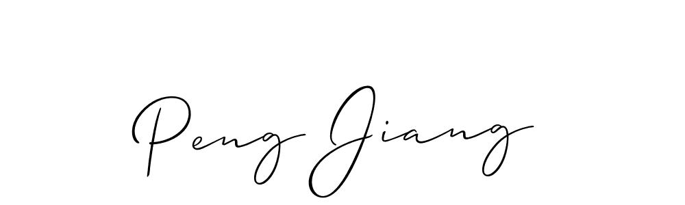 How to make Peng Jiang signature? Allison_Script is a professional autograph style. Create handwritten signature for Peng Jiang name. Peng Jiang signature style 2 images and pictures png