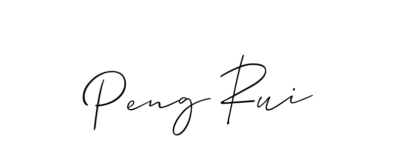 Make a short Peng Rui signature style. Manage your documents anywhere anytime using Allison_Script. Create and add eSignatures, submit forms, share and send files easily. Peng Rui signature style 2 images and pictures png