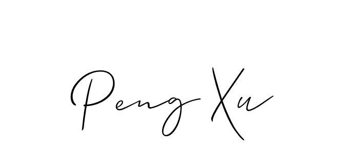 Also You can easily find your signature by using the search form. We will create Peng Xu name handwritten signature images for you free of cost using Allison_Script sign style. Peng Xu signature style 2 images and pictures png