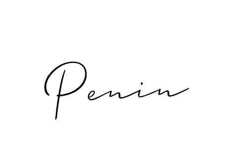 How to make Penin name signature. Use Allison_Script style for creating short signs online. This is the latest handwritten sign. Penin signature style 2 images and pictures png